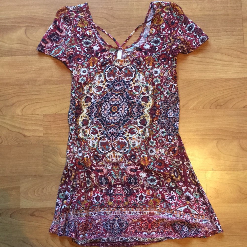 Crisscross front tunic